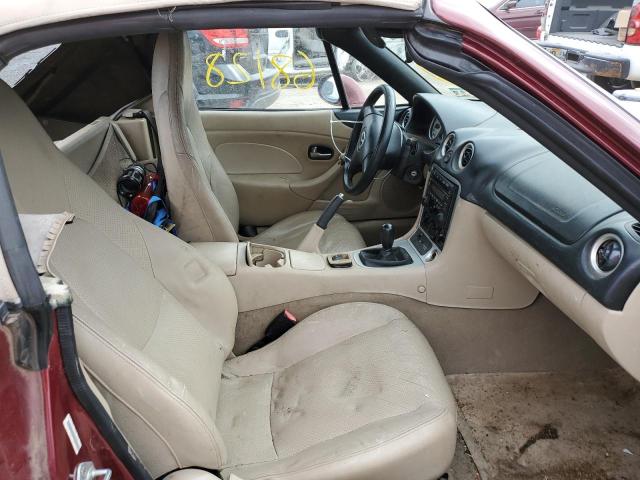 JM1NB353230304410 - 2003 MAZDA MX-5 MIATA BASE MAROON photo 5
