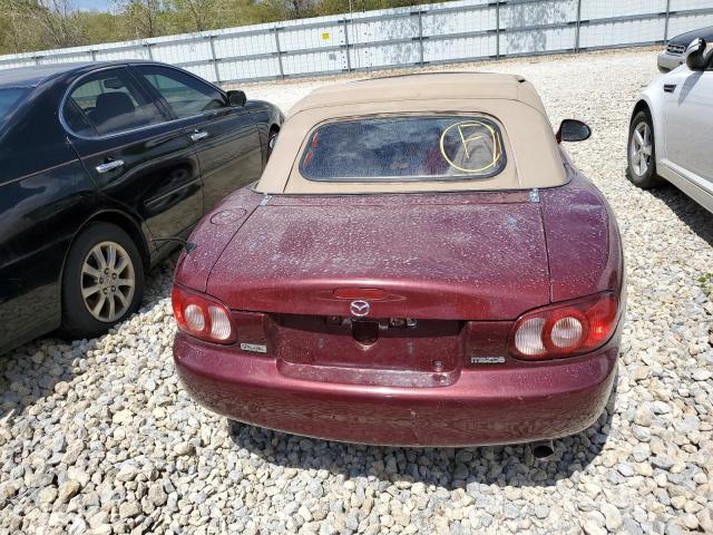 JM1NB353230304410 - 2003 MAZDA MX-5 MIATA BASE MAROON photo 6