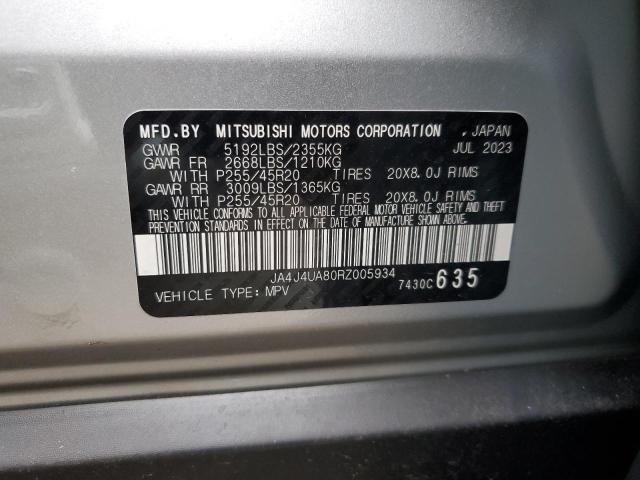 JA4J4UA80RZ005934 - 2024 MITSUBISHI OUTLANDER ES SILVER photo 13