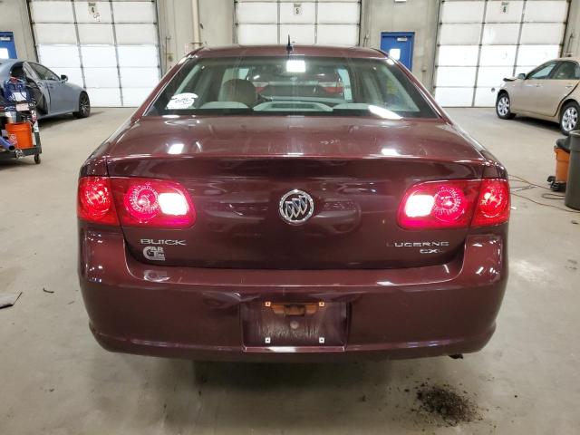 1G4HD57216U237007 - 2006 BUICK LUCERNE CXL BURGUNDY photo 6