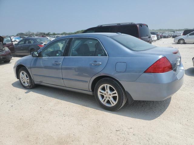 1HGCM56827A087370 - 2007 HONDA ACCORD EX BLUE photo 2