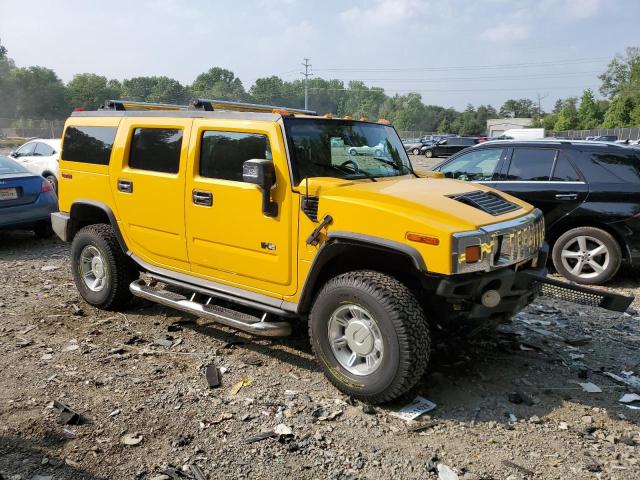 5GRGN23U74H108776 - 2004 HUMMER H2 YELLOW photo 4