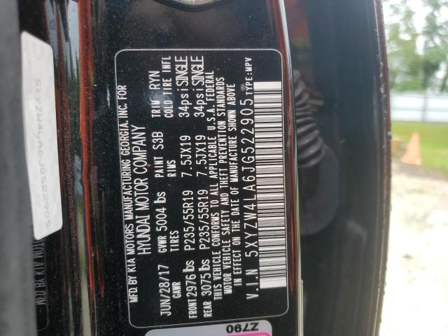 5XYZW4LA6JG522905 - 2018 HYUNDAI SANTA FE S BLACK photo 13