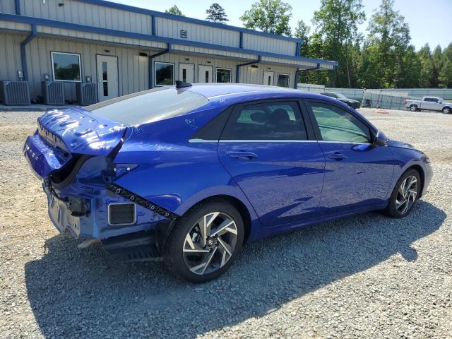 KMHLS4DG7RU647843 - 2024 HYUNDAI ELANTRA SEL BLUE photo 3