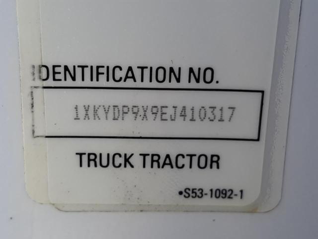 1XKYDP9X9EJ410317 - 2014 KENWORTH CONSTRUCTI T680 WHITE photo 10