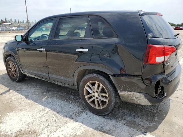 5XYKT3A69EG487737 - 2014 KIA SORENTO LX BLACK photo 2