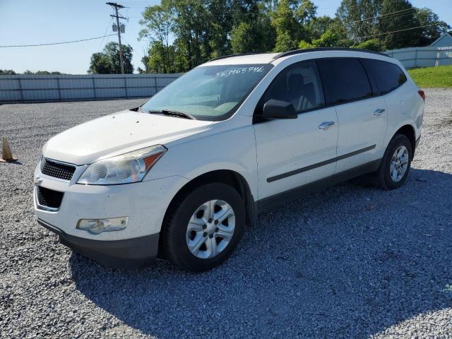 1GNKRFED5CJ248845 - 2012 CHEVROLET TRAVERSE LS WHITE photo 1