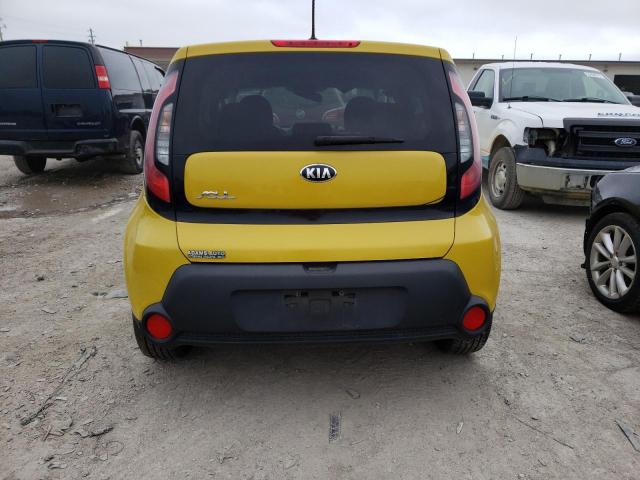 KNDJP3A55E7078090 - 2014 KIA SOUL + YELLOW photo 6