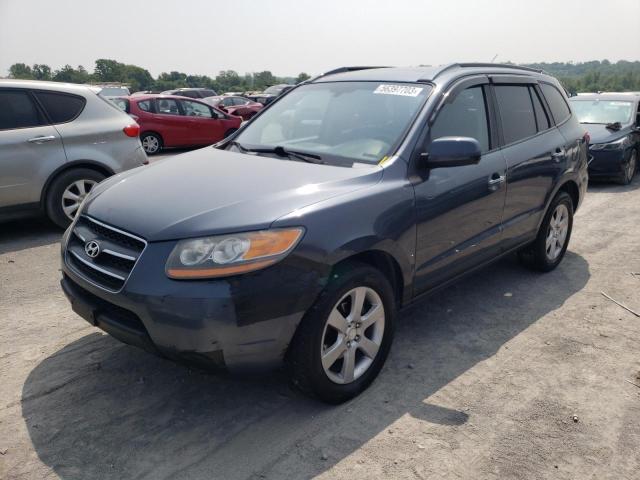 5NMSH73E48H129940 - 2008 HYUNDAI SANTA FE SE BLUE photo 1