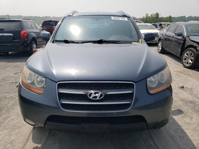 5NMSH73E48H129940 - 2008 HYUNDAI SANTA FE SE BLUE photo 5