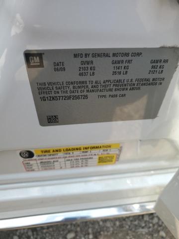 1G1ZK57729F256726 - 2009 CHEVROLET MALIBU LTZ თეთრი ფოტო 13