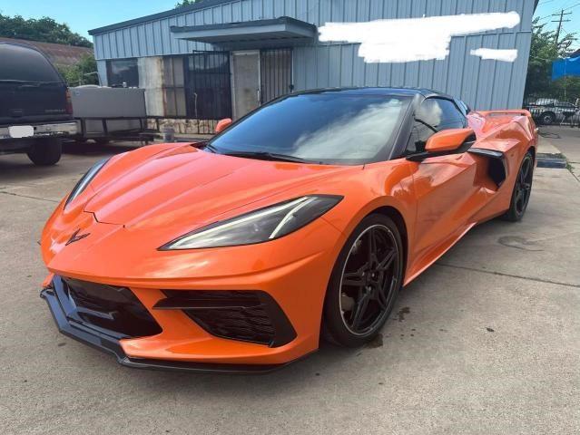 1G1YA3D46N5111377 - 2022 CHEVROLET CORVETTE STINGRAY 1LT ORANGE photo 2