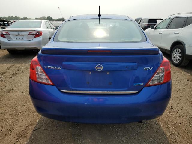 3N1CN7AP9EL821176 - 2014 NISSAN VERSA S BLUE photo 6