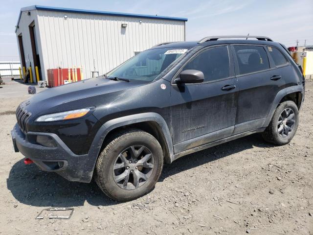 1C4PJMBS2FW604415 - 2015 JEEP CHEROKEE TRAILHAWK BLACK photo 1