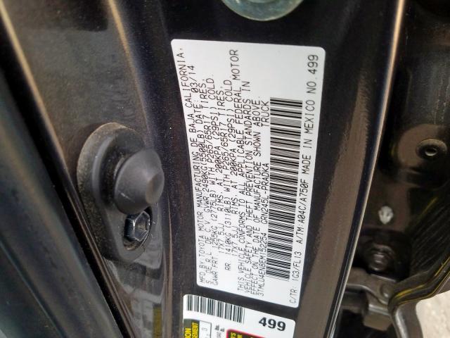 3TMLU4EN8EM152254 - 2014 TOYOTA TACOMA DOUBLE CAB  照片 10