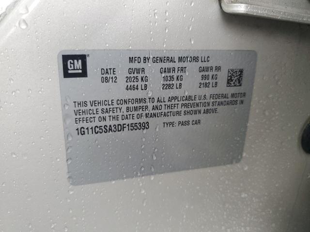 1G11C5SA3DF155393 - 2013 CHEVROLET MALIBU 1LT 棕色 照片 12