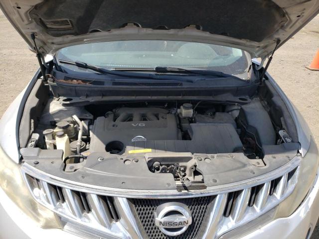 JN8AZ1MU8AW015054 - 2010 NISSAN MURANO S SILVER photo 12