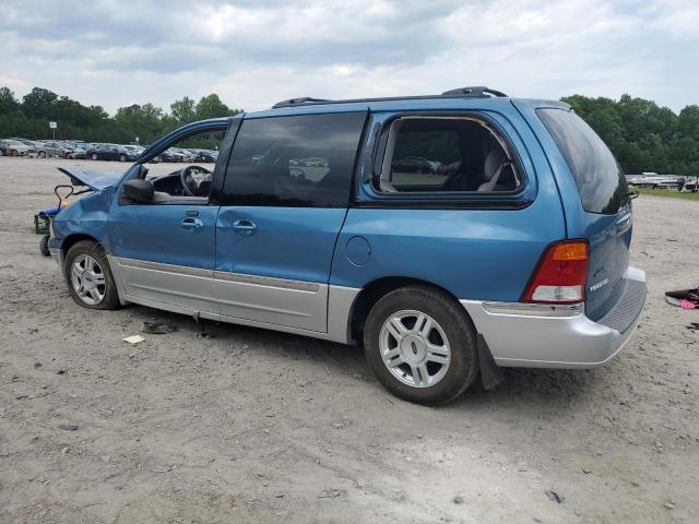 2FMZA53482BB33103 - 2002 FORD WINDSTAR SEL BLUE photo 2