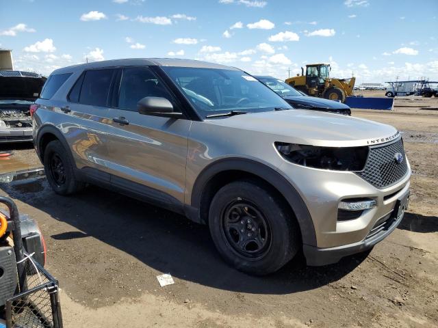 1FM5K8AC8PGB10878 - 2023 FORD EXPLORER POLICE INTERCEPTOR TAN photo 4