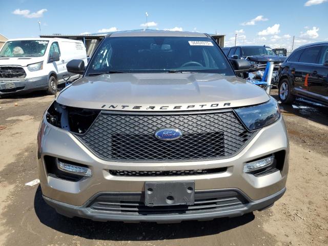 1FM5K8AC8PGB10878 - 2023 FORD EXPLORER POLICE INTERCEPTOR TAN photo 5