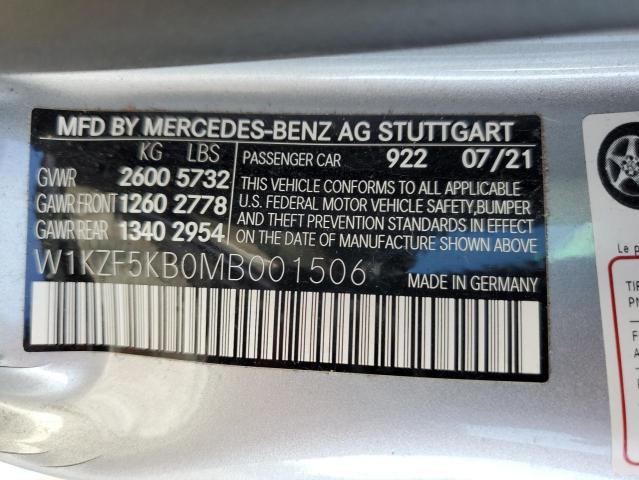 W1KZF5KB0MB001506 - 2021 MERCEDES-BENZ E 450 4MATIC SILVER photo 12