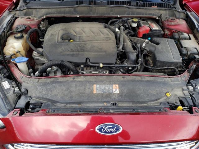 3FA6P0HD1FR217858 - 2015 FORD FUSION SE RED photo 11