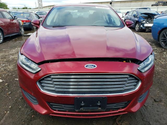 3FA6P0HD1FR217858 - 2015 FORD FUSION SE RED photo 5