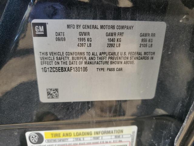 1G1ZC5EBXAF130106 - 2010 CHEVROLET MALIBU 1LT 石墨色 照片 12