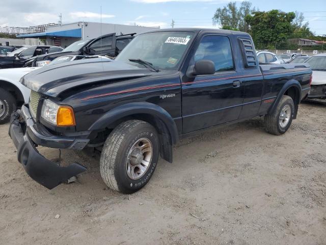 1FTYR14V82PB56138 - 2002 FORD RANGER SUPER CAB BLACK photo 1