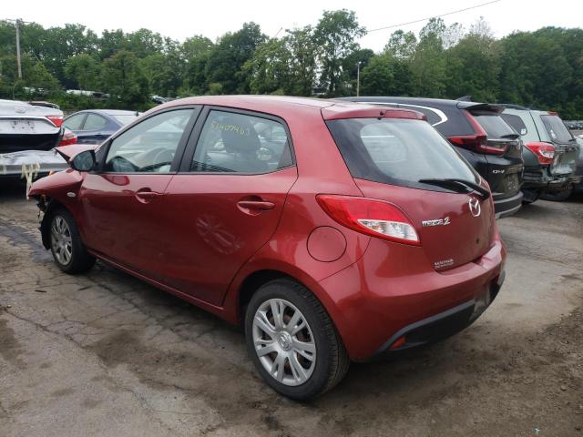 JM1DE1KZ3E0174270 - 2014 MAZDA MAZDA2 SPORT RED photo 2