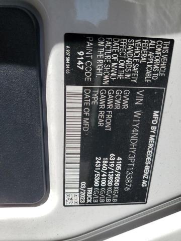 W1Y4NDHY3PT133876 - 2023 MERCEDES-BENZ SPRINTER 2500 WHITE photo 13