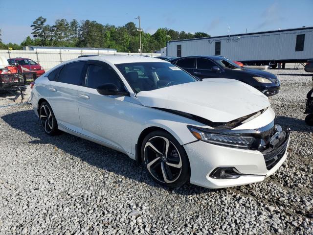 1HGCV1F36NA103626 - 2022 HONDA ACCORD SPORT Ақ фото 4