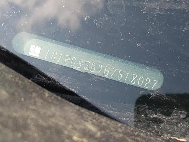 1G1PC5SB9D7318027 - 2013 CHEVROLET CRUZE LT BLACK photo 12