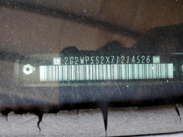 2G2WP552X71214526 - 2007 PONTIAC GRAND PRIX 银色 照片 13