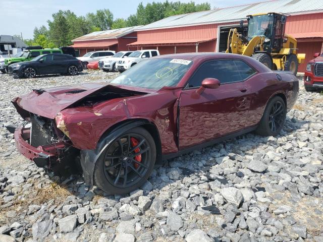 2C3CDZFJ5MH500389 - 2021 DODGE CHALLENGER R/T SCAT PACK MAROON photo 1
