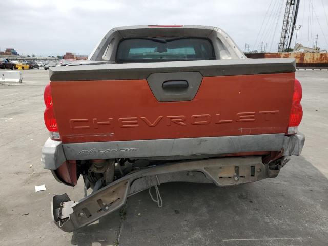 3GNEC13T72G110431 - 2002 CHEVROLET AVALANCHE C1500 ORANGE photo 6