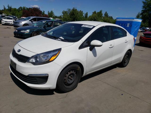 KNADM4A37G6558583 - 2016 KIA RIO LX WHITE photo 1
