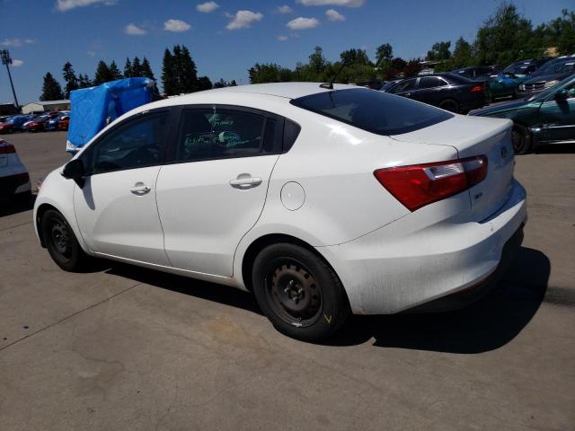 KNADM4A37G6558583 - 2016 KIA RIO LX WHITE photo 2