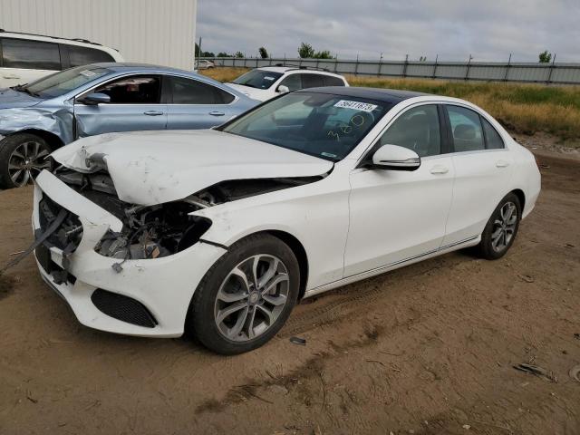 55SWF4JB5HU203722 - 2017 MERCEDES-BENZ C 300 WHITE photo 1