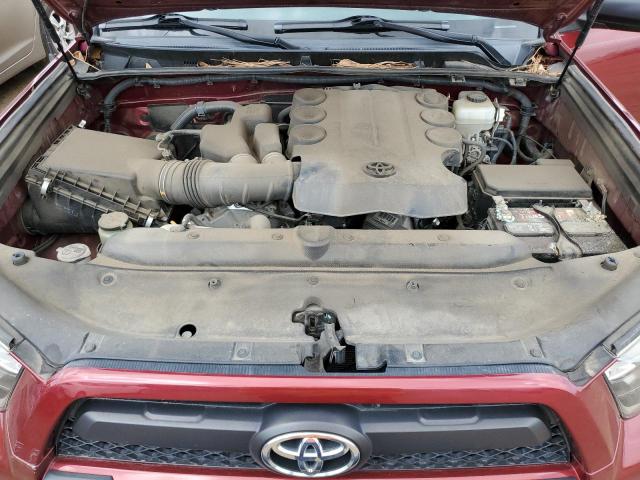 JTEBU5JR4C5078484 - 2012 TOYOTA 4RUNNER SR5 BURGUNDY photo 11