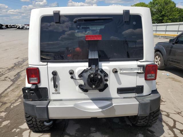 1C4BJWEG7FL770976 - 2015 JEEP WRANGLER U SAHARA WHITE photo 6