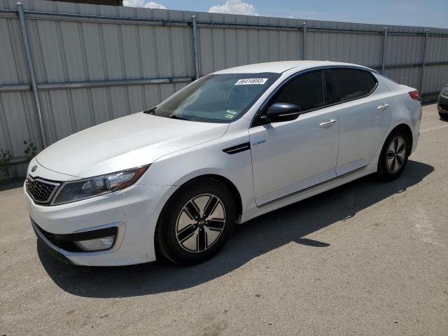 KNAGM4AD6D5038270 - 2013 KIA OPTIMA HYBRID WHITE photo 1