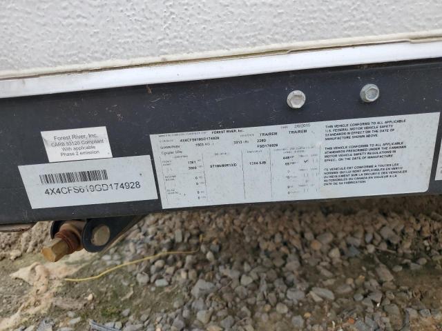 4X4CFS619GD174928 - 2016 WILDWOOD FLAGSTAFF WHITE photo 10