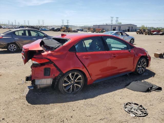 5YFS4RCE6LP052381 - 2020 TOYOTA COROLLA SE წითელი ფოტო 3