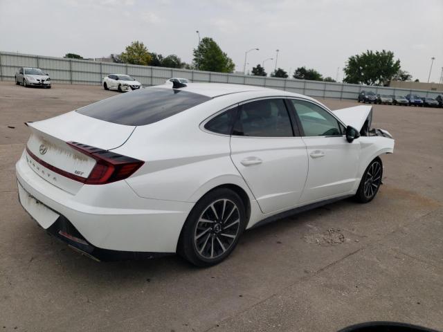 5NPEJ4J28LH047407 - 2020 HYUNDAI SONATA SEL PLUS WHITE photo 3