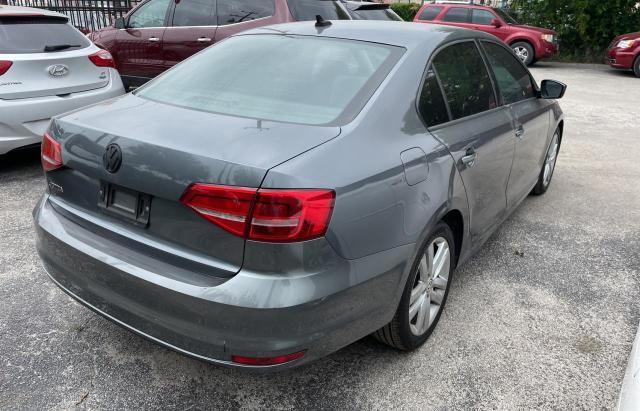 3VW2K7AJ7FM209614 - 2015 VOLKSWAGEN JETTA BASE Մոխրագույն լուսանկար 4