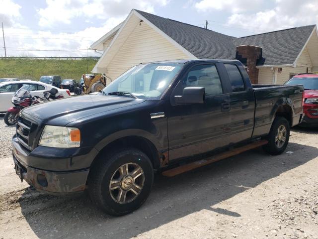 1FTRX14W48FC32259 - 2008 FORD F150 BLACK photo 1