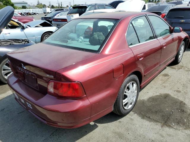 4A3AA46G53E063077 - 2003 MITSUBISHI GALANT ES BURGUNDY photo 3