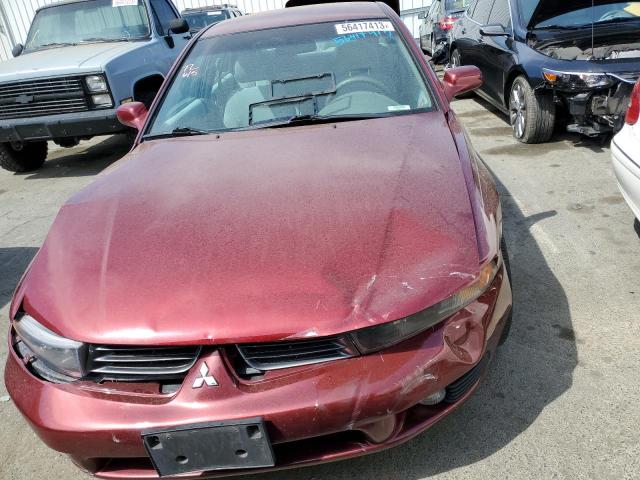 4A3AA46G53E063077 - 2003 MITSUBISHI GALANT ES BURGUNDY photo 5