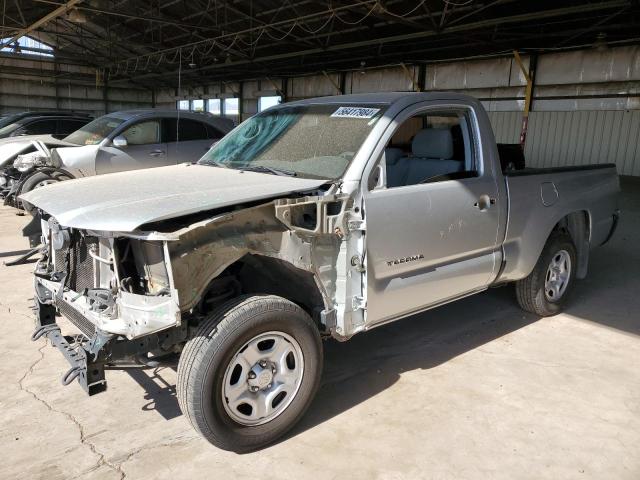 5TENX4CNXAZ732427 - 2010 TOYOTA TACOMA SILVER photo 1